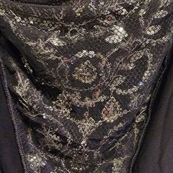 Vintage LA PERLA Ritmo Black Bodysuit w/ Jeweled & Beaded Back   Size 44/8 - Picture 7 of 11